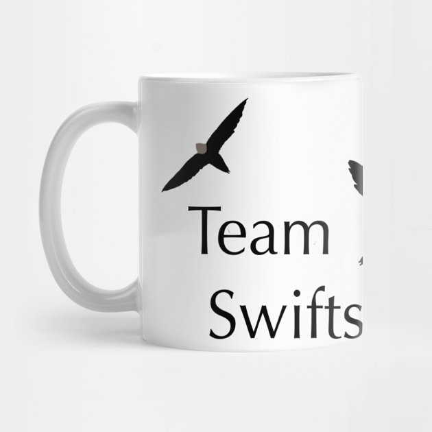 Team Swifts - Birdwatching Humour Chimney Swift by New World Aster 